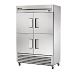 True T-49-4-HC - Refrigerator, two-section, (4) solid half doors, stainless steel front
